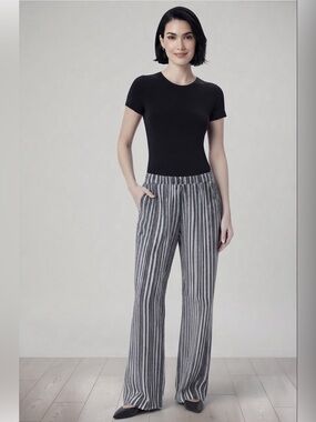 🆕 Elizabeth & Clarke Striped Wide Leg Pants